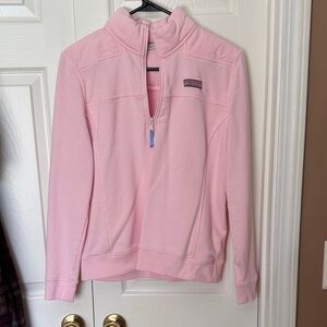 Vineyard Vines Pink Quarter-Zip Pullover